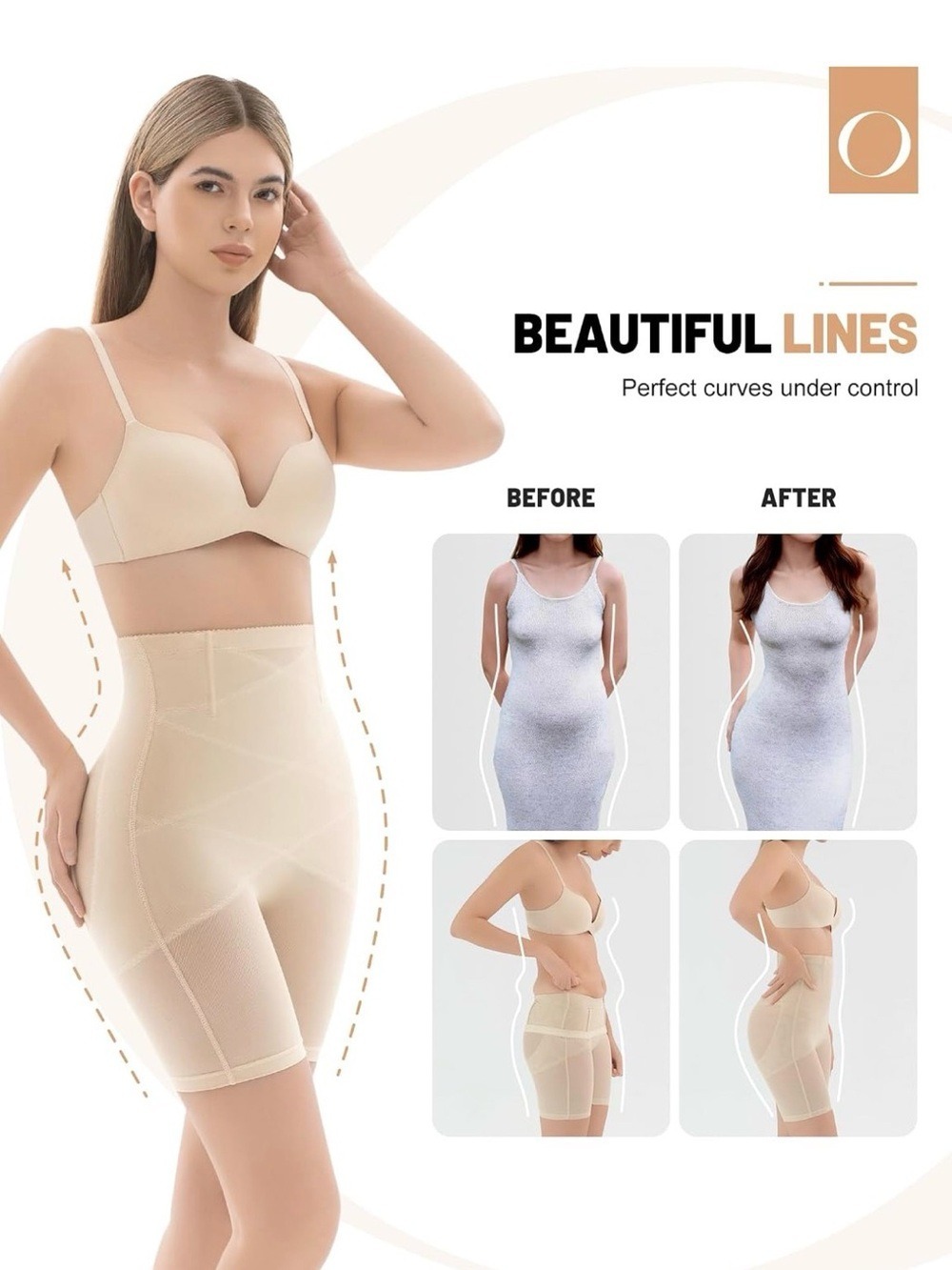 High-Waist Body Shapewear Tummy control - Nude